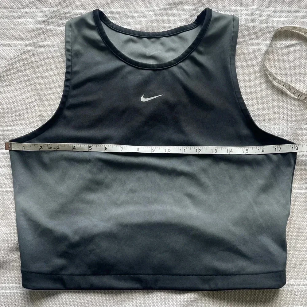 Nike Dri-Fit Swoosh Printed Crop Tank- Size L